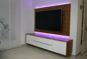 Schreinerei Ilin - Wohnzimmerschrank in Zebrano